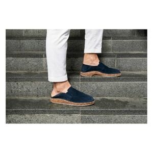 Men's Birkenstock Callan In Navy Suede